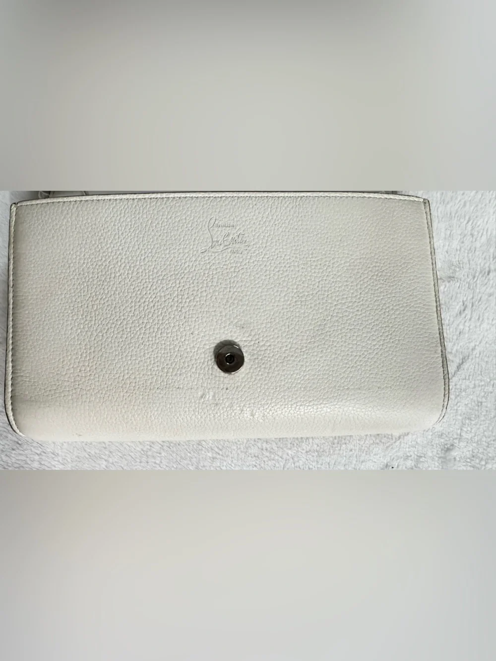 Christian Louboutin Crossbody Bag Purse Fold-Over Spike Clutch
